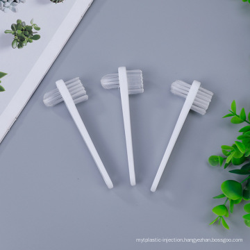 double-end hard nylon bristle Dental denture brush